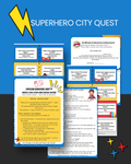 Superhero City Quest – Hosted Scavenger Hunt (Instant Download)