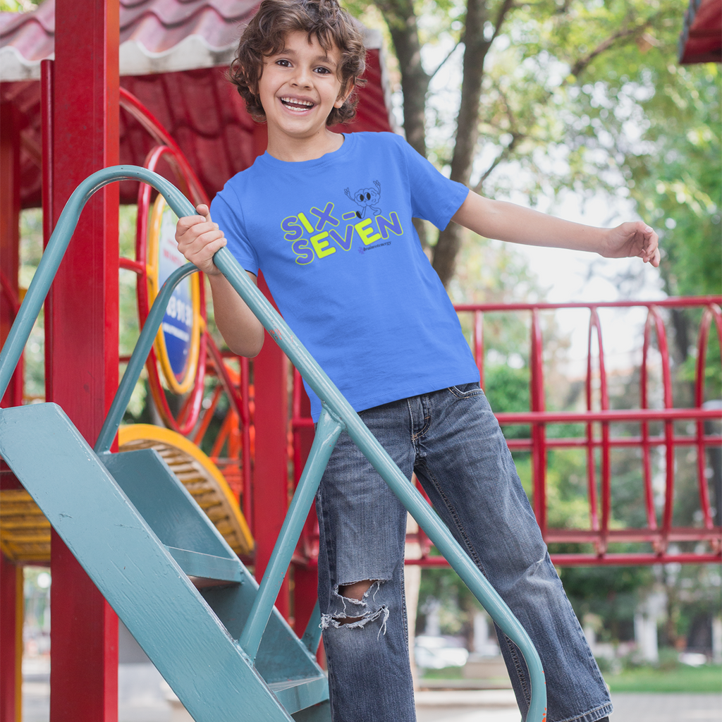 #BrainPeace Youth Graphic Tee – Funny Meme T-Shirt with Brain & Peace Sign | Poploom & Co
